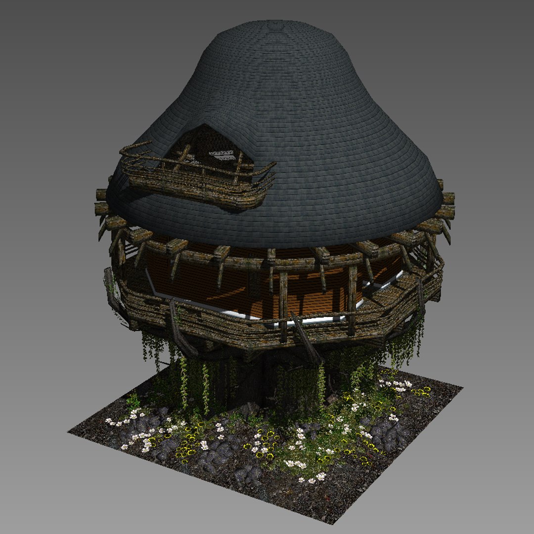 Hut Tree 3D Model - TurboSquid 1235127
