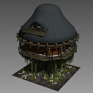 hut tree 3D model