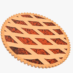apricot jam tart 3D model