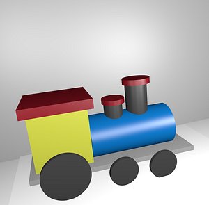 Conjunto de trem de brinquedo Modelo 3D $12 - .max .fbx .obj - Free3D