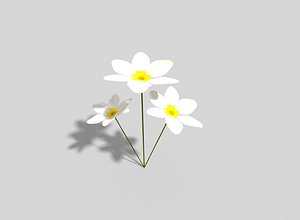 3d flower games model