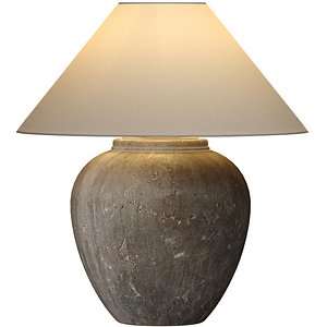 Scandinavian style European Ceramic Nightstand Table Lamp 3D model 3D