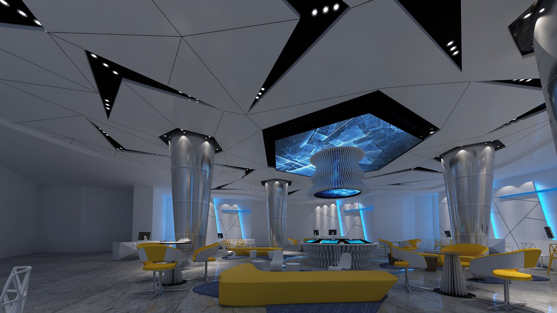 3D Model Modern Hall Collection 02 - TurboSquid 2007989