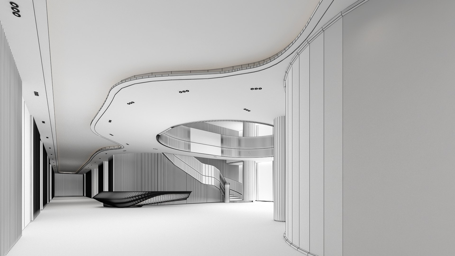 3D Model Modern Hall Collection 02 - TurboSquid 2007989