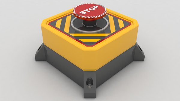 3D emergency panic button - TurboSquid 1539004