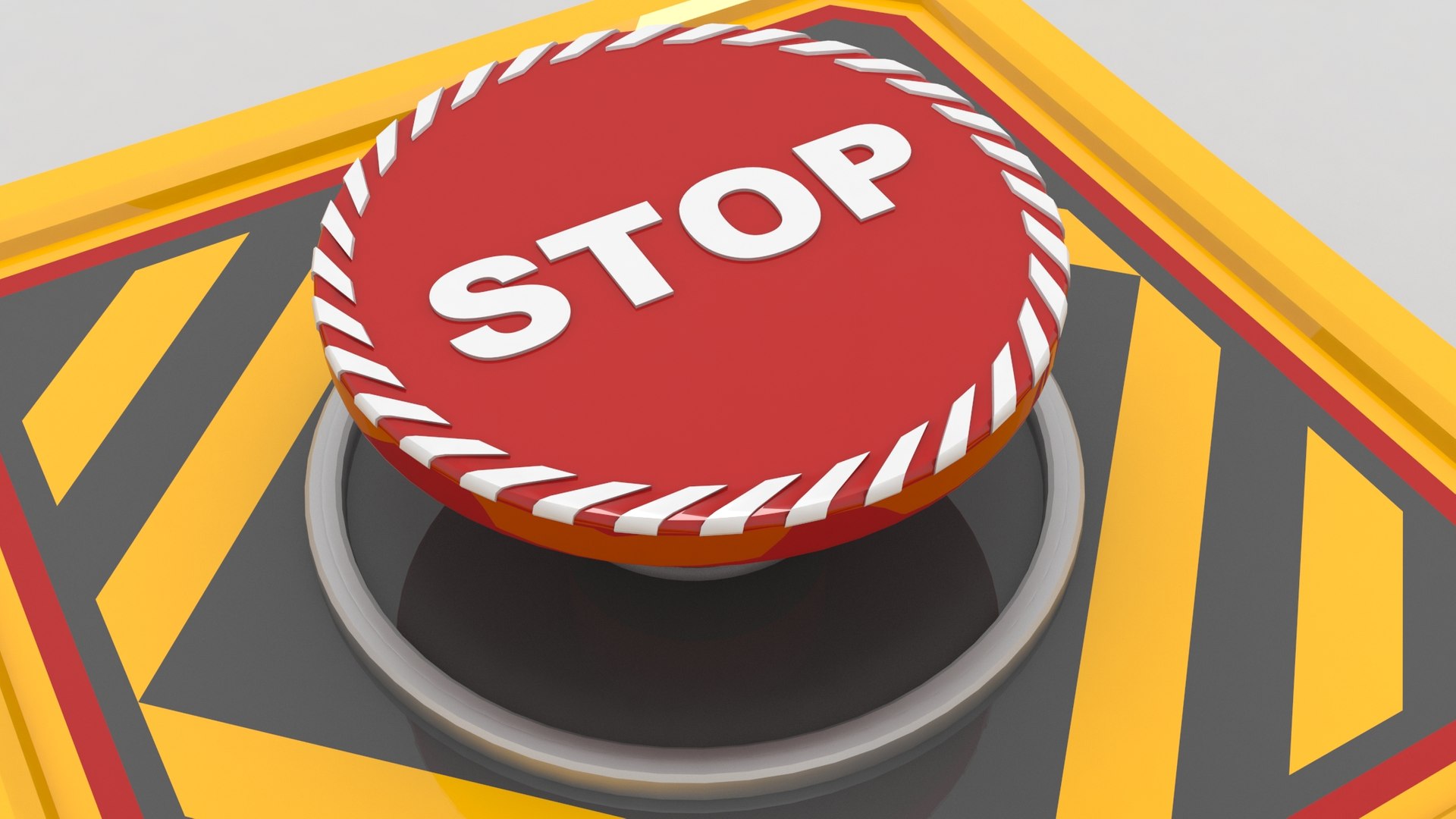 Emergency Panic Button 3D Model - TurboSquid 1539456