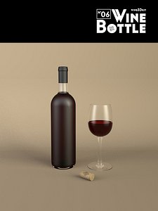 c4d bottle 06 wine