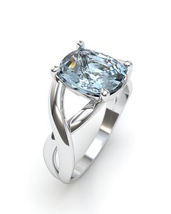 cushion stone ring model