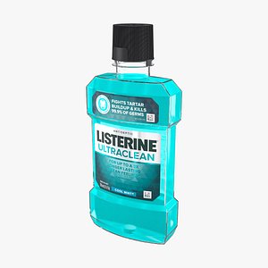 3D model Listerine Ultraclean Mouthwash 250ml