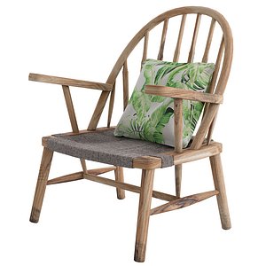 3D Attitude armchair beach model