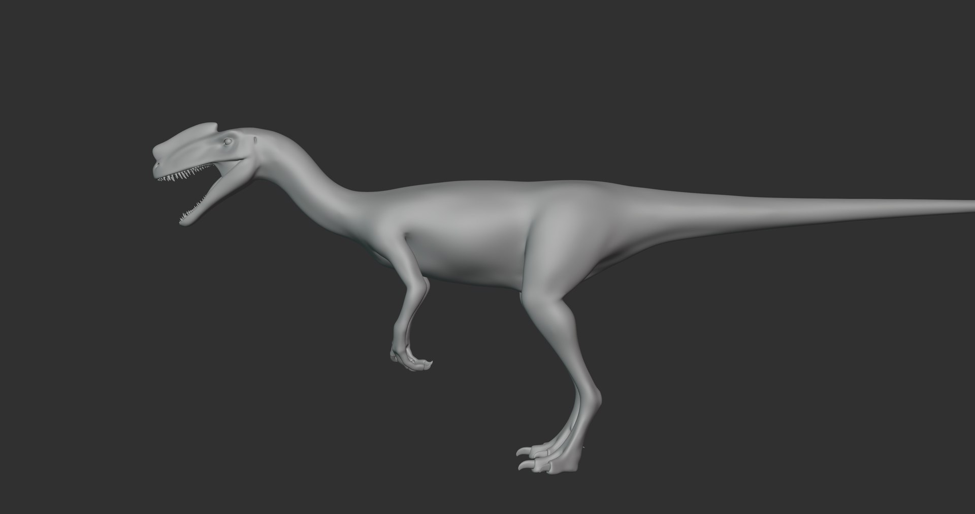 3D Proceratosaurus Basemesh Low Poly - TurboSquid 1995177