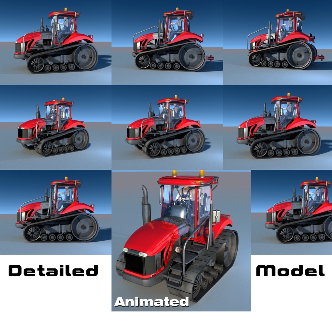 Farm Tractor 3d Model