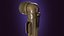 USA old Flashlight Low Poly PBR 2K Low-poly 3D model