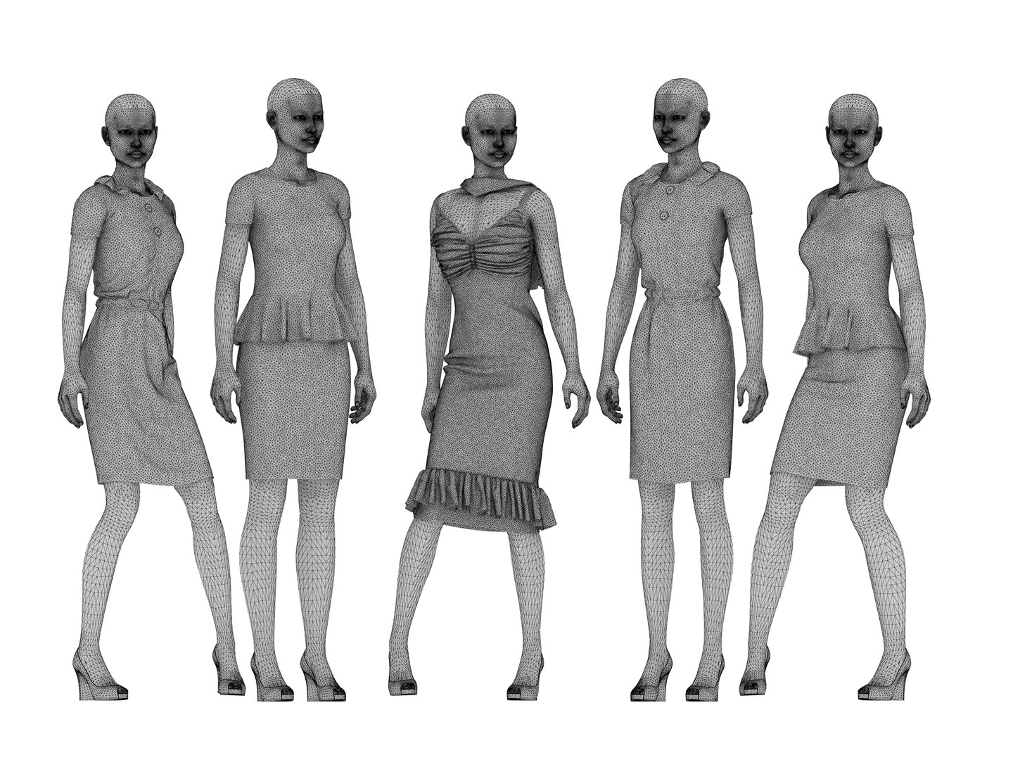 3d Model Dresses Mannequin