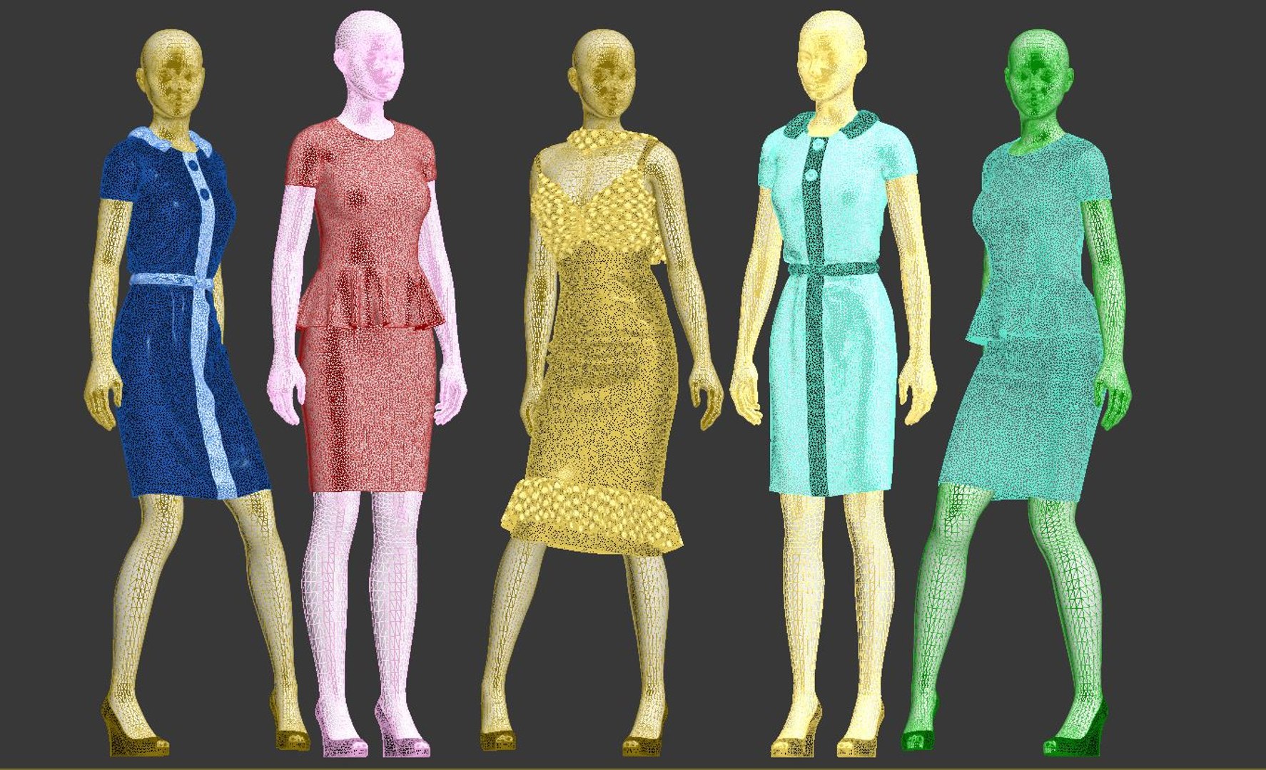 3d Model Dresses Mannequin