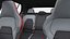 Coche compacto turbo hatchback negro modificado