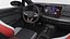 Coche compacto turbo hatchback negro modificado