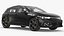 Coche compacto turbo hatchback negro modificado