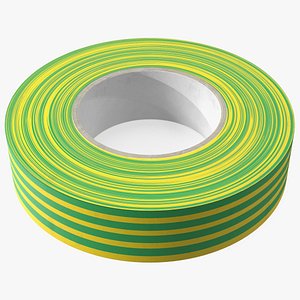 PVC Electrical Insulation Tape Green 3D