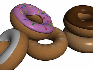 icing doughnuts obj