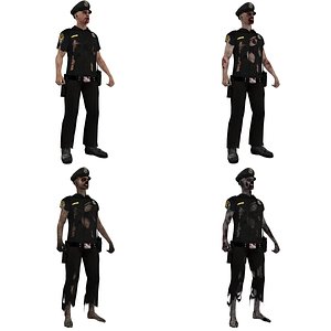 rigged zombie police max