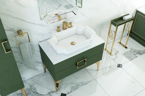3D oasis luxury home bathroom furniture model