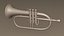 Flugelhorn 세 가지 유형의 재료 황동 구리 및 은