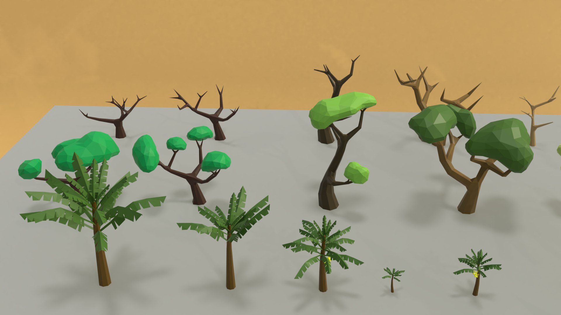 Nature Low Poly Collection 3D Model - TurboSquid 1836549