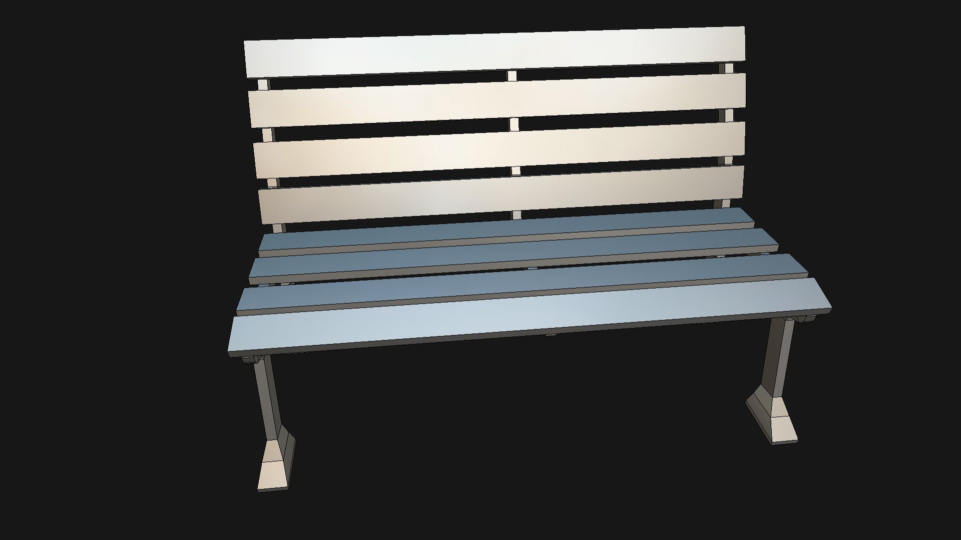Bench Model - TurboSquid 1428145