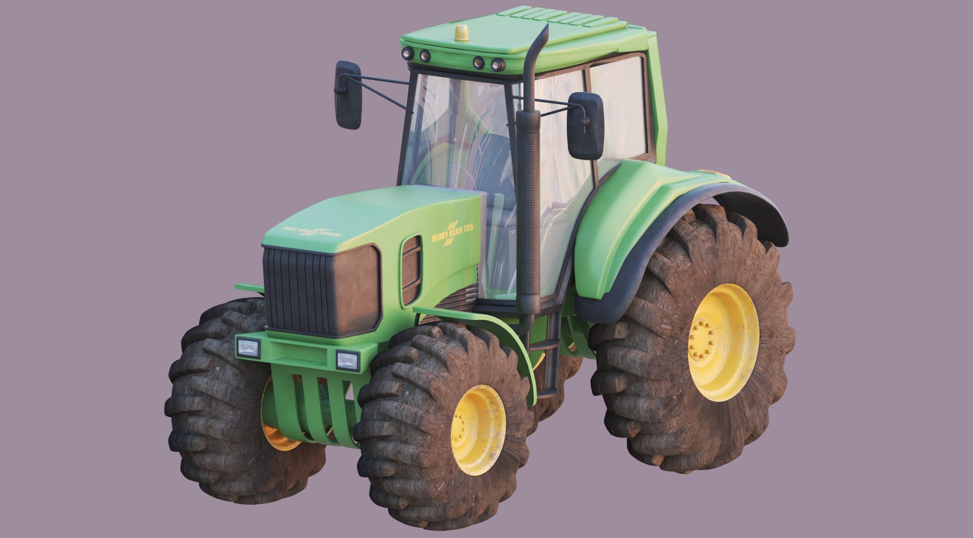 Interior tracter 3D model - TurboSquid 1677596
