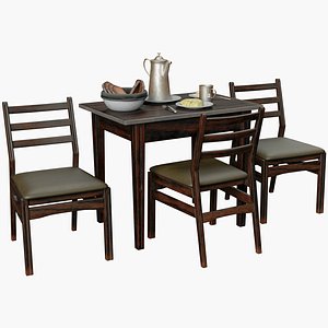 3D model dining group