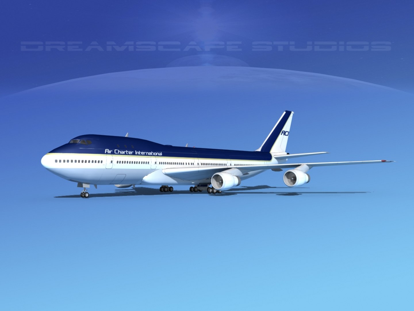 3d 747-100 Boeing 747