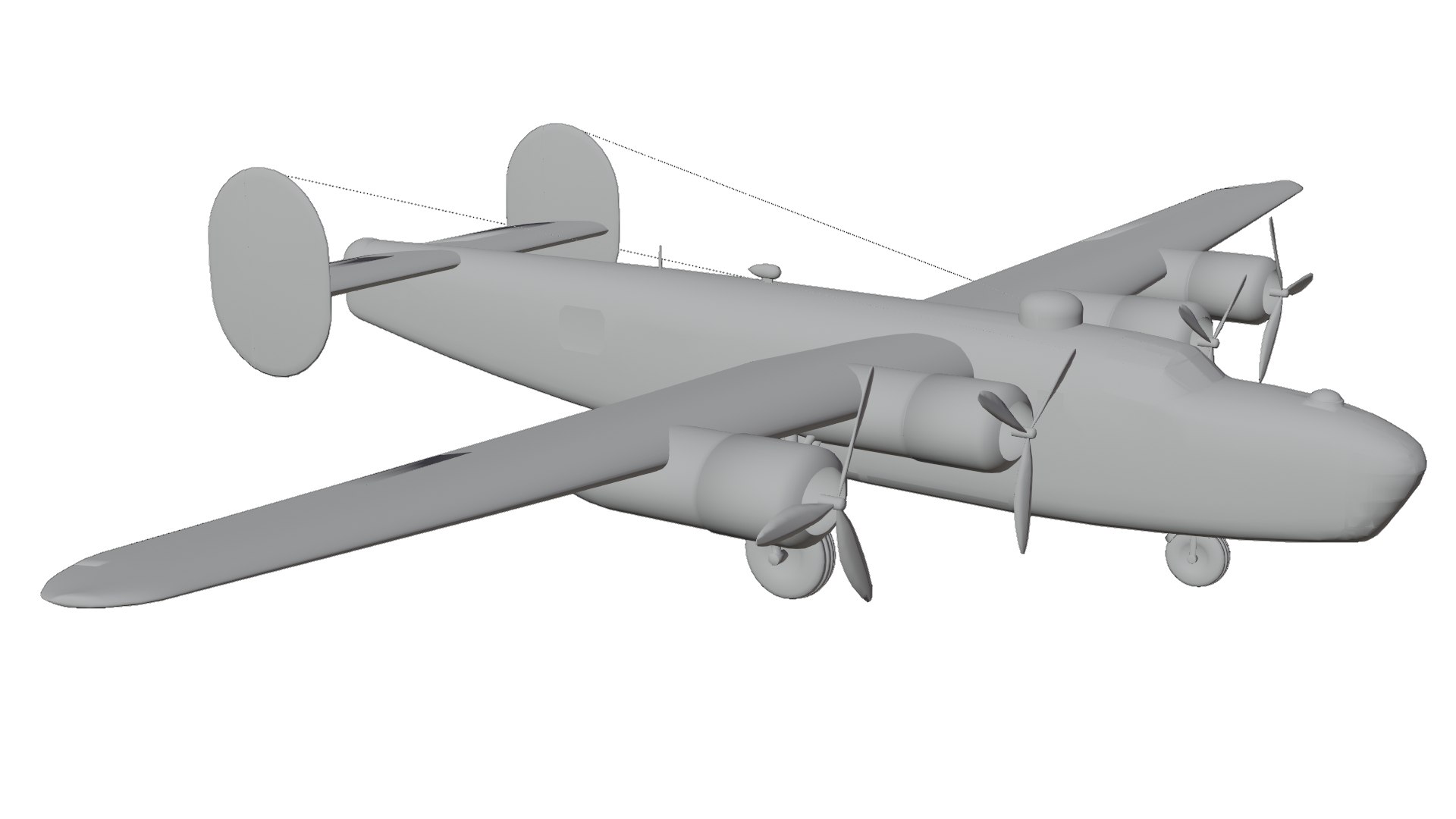 3D Model B-24-Liberator - TurboSquid 2130929