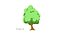Arbres de dessin animé - pack de six
