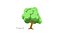 Arbres de dessin animé - pack de six