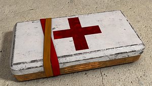 old tin medical box model