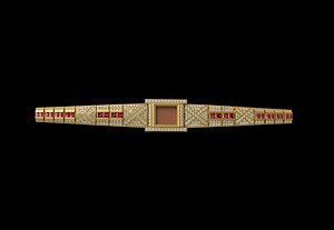 3D Gold Wrist Watch - 001
