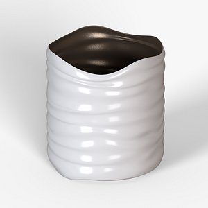 White Plastic Basketh 180 3D model