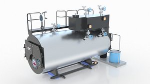 3D Industrial Boiler model