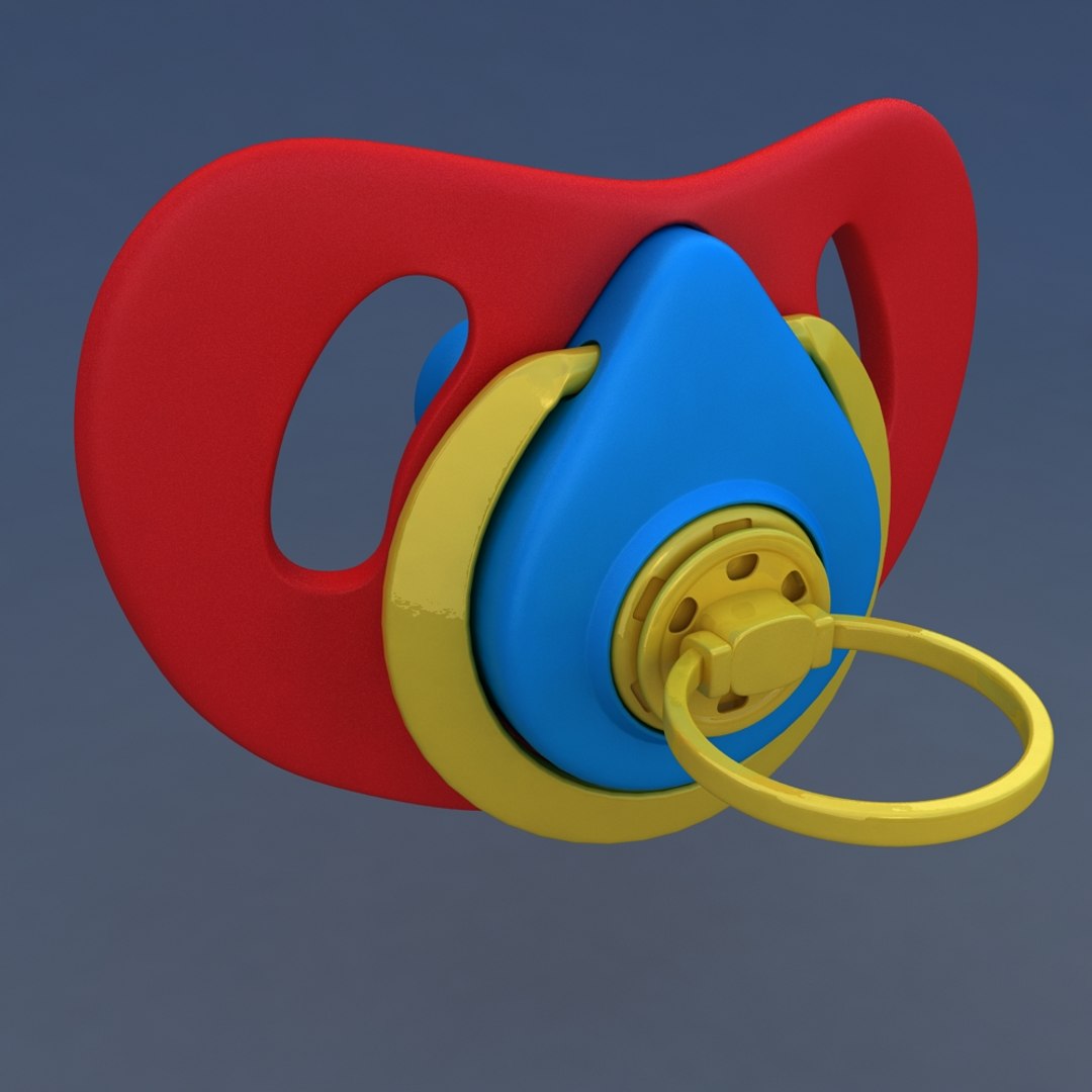 Pacifier child baby mouth 3D TurboSquid 1213849
