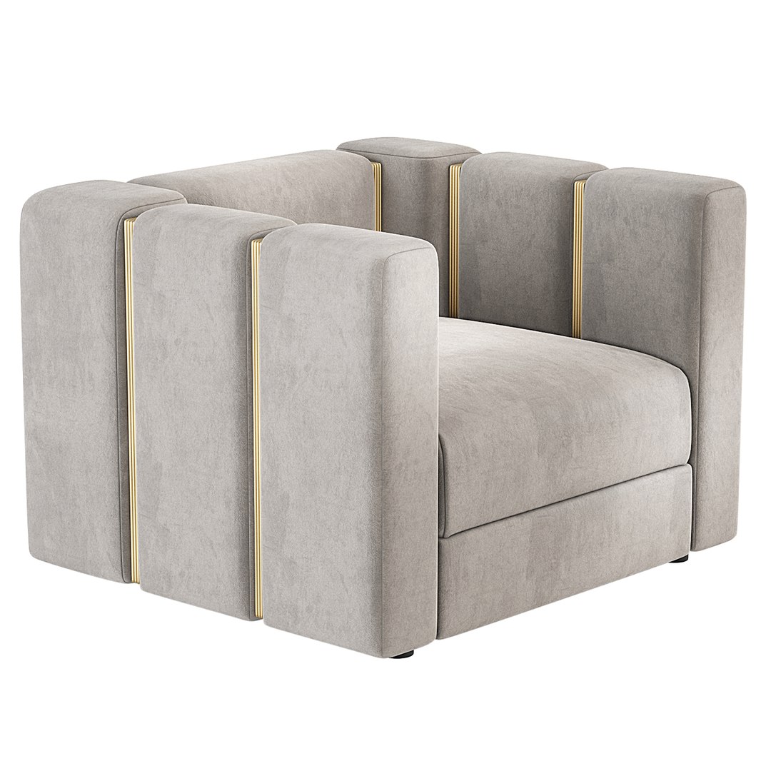 Rugiano Italia Club ArmchairCorona 3D - TurboSquid 1800217