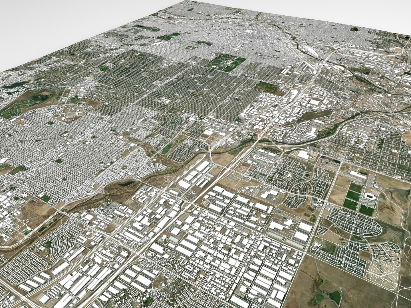 3D Cityscape Denver USA - TurboSquid 2024775