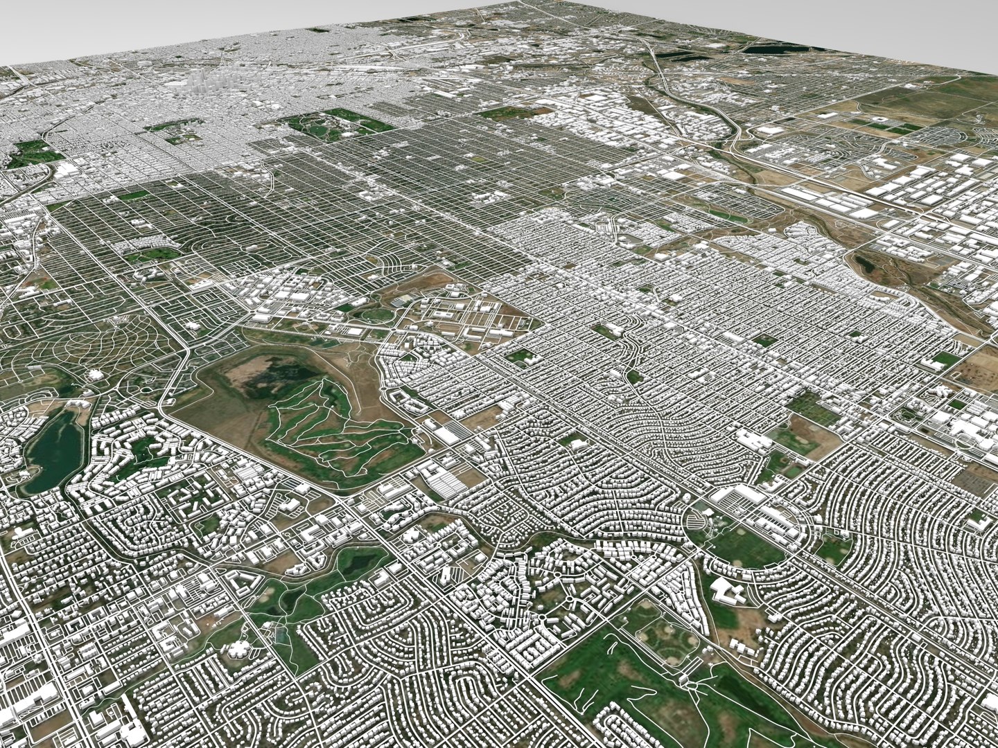 3D Cityscape Denver USA - TurboSquid 2024775