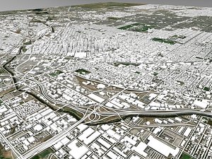 3D Cityscape Denver USA