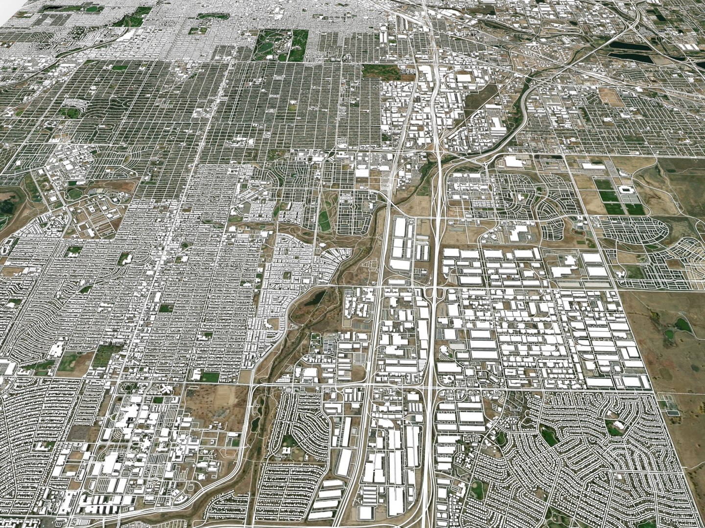 3D Cityscape Denver USA - TurboSquid 2024775