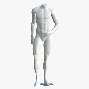 Male Mannequin Full Body Headless 3D
