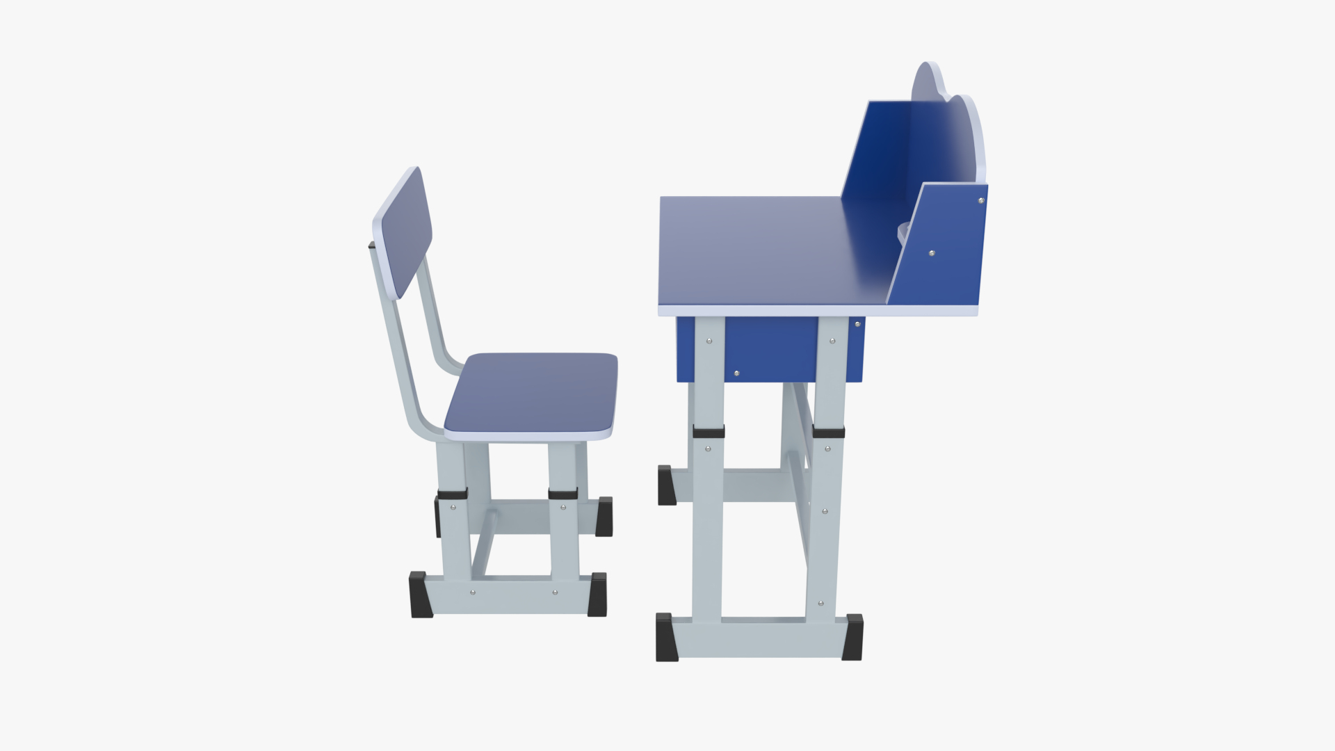 3D School Study Table and Chair TurboSquid 1978653