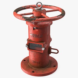 Old Fire Protection Indicator Posts 3D model