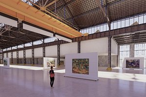 Art Gallery in old Warehouse