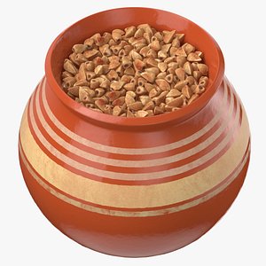 3D ceramic pot buckwheat